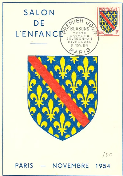 Carte maximum Blason du Bourbonnais