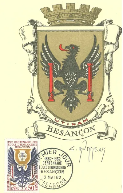 Carte maximum Blason de Besancon