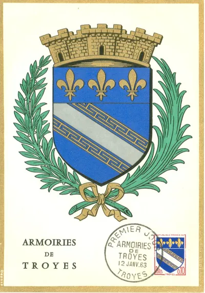Carte maximum Armoiries de Troyes