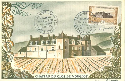 Carte maximum Chateau du Clos de Vougeot