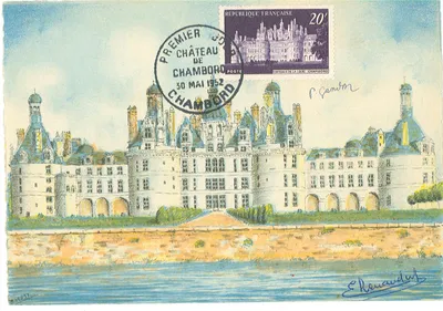 Carte maximum Chateau de Chambord