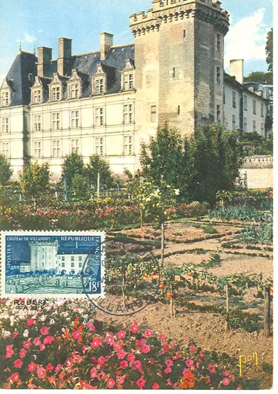 Carte maximum Chateau de Villandry
