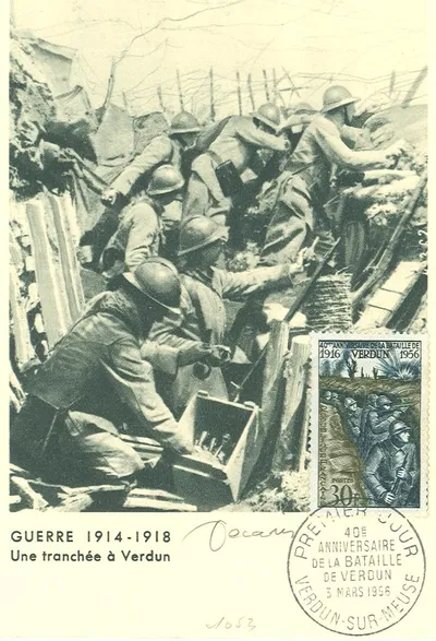Carte maximum 40e Anniversaire de la Bataille de Verdun