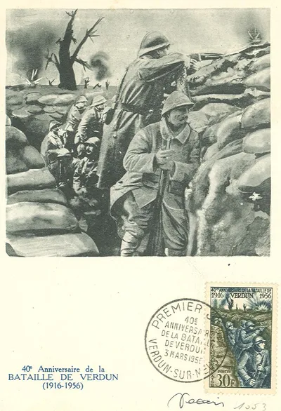 Carte maximum 40e Anniversaire de la Bataille de Verdun