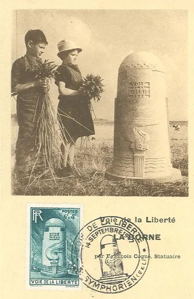 Carte maximum Voie de la Liberte - La Borne