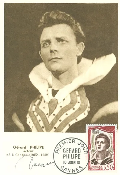 Carte maximum Gérard PHILIPE