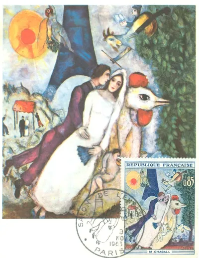 Carte maximum Les Maries de la Tour Eiffel