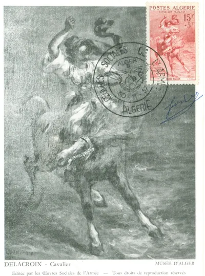 Carte maximum Cavalier arabe